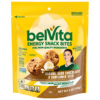 BelVita Energy Snack Bites Banana, Dark Chocolate & Sunflower Seed, 5 Ounce