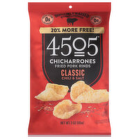 4505 Chicharrones Classic Chili & Salt, 3 Ounce