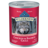 Blue Wilderness Dog Salmon Chicken Moist Dog Food, 12.5 Ounce
