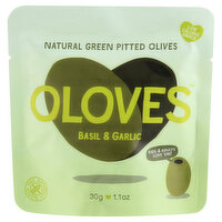 OLOVES Olives, Basil & Garlic, 30 Gram