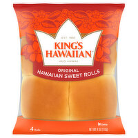 King's Hawaiian Original Hawaiian Sweet Rolls, 4 Each