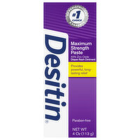 Desitin Max Strenght Original Paste Diaper Rash, 4 Ounce