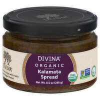Divina Kalamata Spread, Organic, 8.5 Ounce