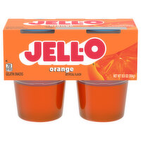 Jell-O Original Orange Ready-to-Eat Jello Cups Gelatin Snack, 13.5 Ounce