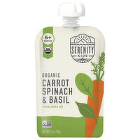 Serenity Kids Pouch Carot Spinach Basil, 3.5 Ounce