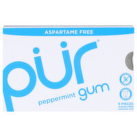 Pur Gum, Aspartame Free, Peppermint, 9 Each