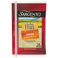 Sargento Swiss Natural Cheese Ultra Thin Slices, 6.84 Ounce
