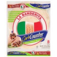 La Banderita Carb Counter Whole Wheat, 8 In Flour Tortillas, Low Carb, Keto Friendly, 8 Each