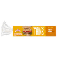 Brownberry Honey Wheat Sandwich Thins, 6 Each