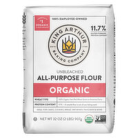 King Arthur Baking Company All-Purpose Flour, Organic, Unbleached, 2 Pound