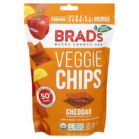 Brad's Veggie Chips, Cheddar, 3 Ounce
