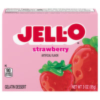 Jell-O Strawberry Gelatin Dessert Mix, 3 Ounce
