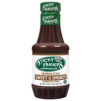 Sticky Fingers Bakeries Barbecue Sauce, Sweet & Smokey, Memphis Style, 18 Ounce