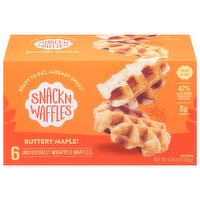 Snackn Waffles Buttery Maple, 6 Each