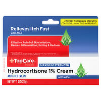 Topcare Hydrocortisone Max Cream, 1 Ounce