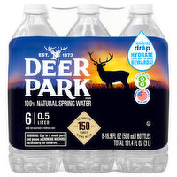 Deer Park Natural Spring Water, 6 Each