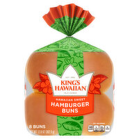 King's Hawaiian Hawaiian Sweet Hamburger Buns, 4 Each
