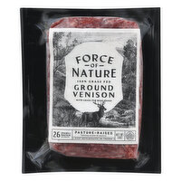 Force of Nature Venison, Ground, 100% Grass Fed, 14 Ounce