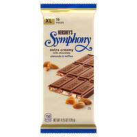 Hershey Milk Chocolate Bar, Creamy, Almonds & Toffee Chips, XL, 4.25 Ounce