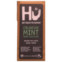 Hu Crunchy Mint Dark Chocolate Bar, 2.1 Ounce