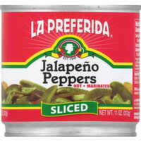 La Preferida Jalapeno Peppers, Hot, Sliced, 11 Ounce