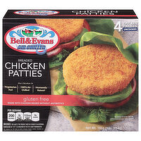 Bell & Evans Chicken Patties Breaded Gluten Free, 10.5 Ounce