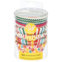 Wilton Rainbow, Striped and Polka Dot Standard Baking Cups, 150-Count, 150 Each