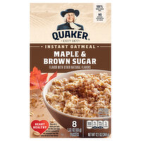 Quaker Maple Brown Sugar Instant Oatmeal, 8 Each