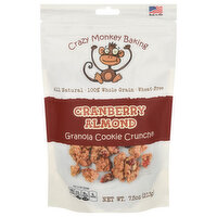 Crazy Monkey Baking Cranberry Almond Granola Cookie Clusters, 7.5 Ounce