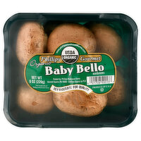 Organic Whole Baby Bella Mushrooms, 8 Ounce