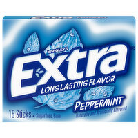 Wrigley Extra Peppermint Sugar Free Chewing Gum, 15 Each