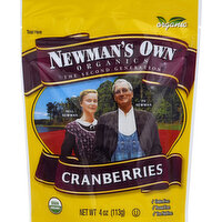 Newmans Own Organic Cranberry, 4 Ounce
