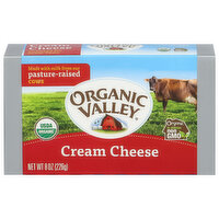 Organic Valley Organic Cream Cheese Block, 8 Ounce