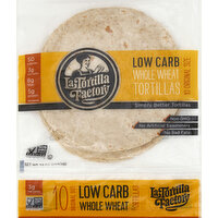 La Tortilla Factory Tortillas, Low Carb, Whole Wheat, Original Size, 13 Ounce