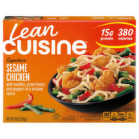 Lean Cuisine Features Sesame Chicken Frozen Meal, 9 Ounce