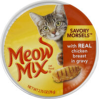 Meow Mix Cat Food, With Chicken Breast in Gravy, 2.75 Ounce