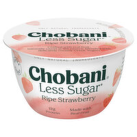 Chobani Less Sugar Low-Fat Greek Yogurt Monterey Strawberry, 5.3 Ounce