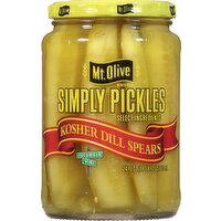 Mt. Olive Simply Pickles, Kosher Dill Spears, 24 Ounce
