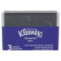 Kleenex Tissues, On-the-Go Ultra Soft, 3 Each