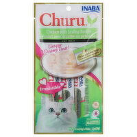 Inaba Churu Cat Treat Chicken & Scallop, 4 Each