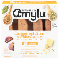 AmyLu Chicken Sausage Onion & Cheddar, 12 Ounce