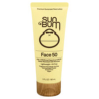 Sun Bum Sunscreen Face Lotion, Broad Spectrum SPF 50, 3 Ounce