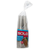 Solo Plastic Cups, Clear, 18 Ounce, 28 Each