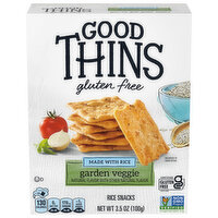 Good Thins Gluten Free Garden Veggie Rice Snacks, 3.5 Ounce