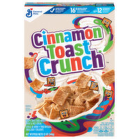 Cinnamon Toast Crunch Breakfast Cereal, Cinnamon Sugar Squares, 12 Ounce