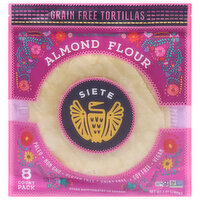 Siete Tortillas, Grain Free, Almond Flour, 7 Ounce