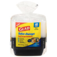 Glad Take-Aways Food Storage Containers, 20 Each