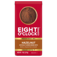 Eight O'Clock Coffee Hazelnut Ground Coffee, 11 Ounce