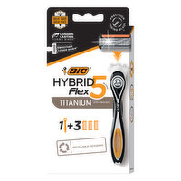 BIC Flex 5 Hybrid Razor, 3 Each
