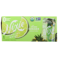 Nixie Sparkling Water, Lime Ginger, 8 Each
